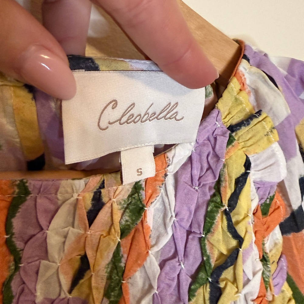 Cleobella Iona Blouse in Saffron Hale Print - Picture 3 of 7